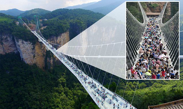 Jembatan Kaca Terbesar di Dunia, Dibuka di China